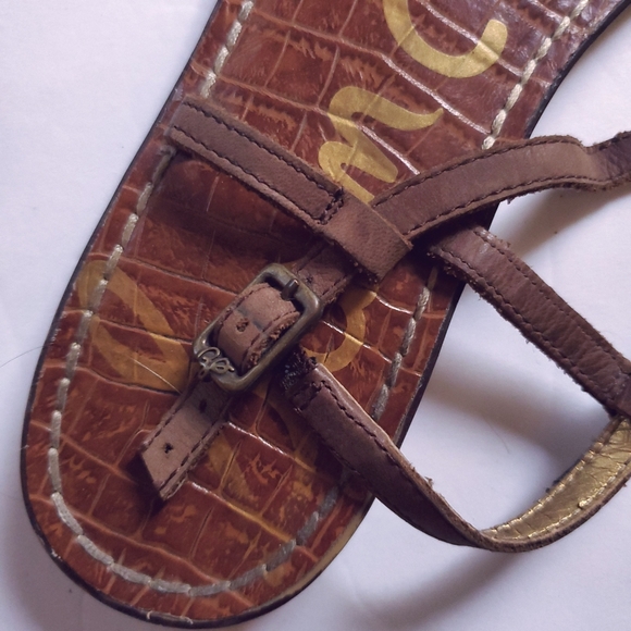 SAM EDELMAN SHELL THONG SANDALS SIZE 8 - Picture 6 of 8